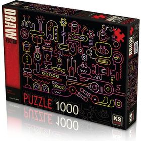 KS Puzzle 1000 Parça Robot Workshop Robot Atölyesi Puzzle