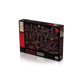 KS Puzzle 1000 Parça Robot Workshop Robot Atölyesi Puzzle