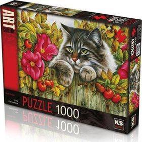 Ks Puzzle 1000 Parça Rose Hedge Güllü Çit Puzzle