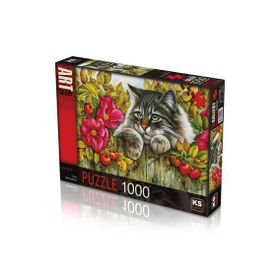 Ks Puzzle 1000 Parça Rose Hedge Güllü Çit Puzzle