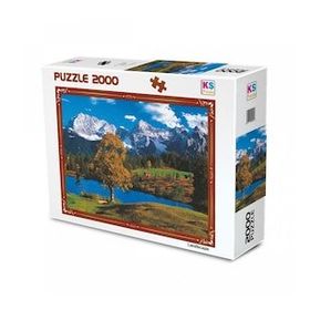 KS Puzzle 11218 +12 Yaş Bavyera Alpleri 2000 Parça Manzara Puzzle