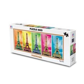 KS Puzzle 11223 Pop Art Paris 1000 Parça Panorama Puzzle