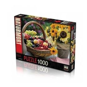 KS Puzzle 11227 KS Meyve ve Ayçiçeği - Fruit and Sunflower 1000 Parça Puzzle