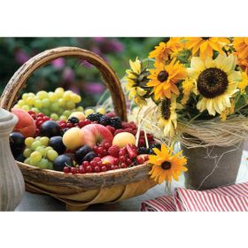 KS Puzzle 11227 KS Meyve ve Ayçiçeği - Fruit and Sunflower 1000 Parça Puzzle