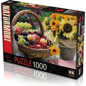 KS Puzzle 11227 KS Meyve ve Ayçiçeği - Fruit and Sunflower 1000 Parça Puzzle