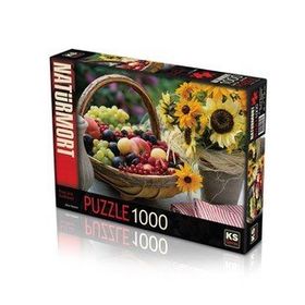 KS Puzzle 11227 Meyve ve Ayçiçeği 1000 Parça Puzzle