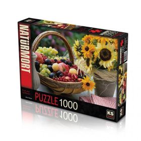 KS Puzzle 11227 Meyve ve Ayçiçeği 1000 Parça Puzzle