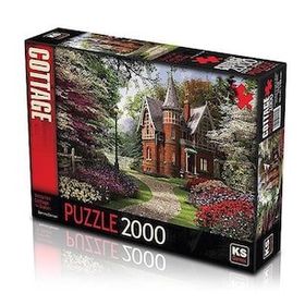 KS Puzzle 11294 Victorian Cottage in Bloom 2000 Parça Puzzle