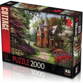 KS Puzzle 11294 Victorian Cottage in Bloom 2000 Parça Puzzle