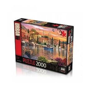 KS Puzzle 11308 Harbour Sunset 2000 Parça Puzzle