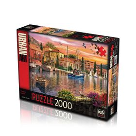 KS Puzzle 11308 Harbour Sunset 2000 Parça Puzzle