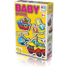 KS Puzzle 12003 +2 Yaş Ulaşım Araçları 15 Parça Puzzle