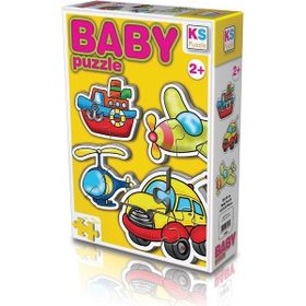 KS Puzzle 12003 +2 Yaş Ulaşım Araçları 15 Parça Puzzle