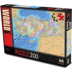 Ks Puzzle 200 Parça Türkiye Siyasi Haritası Puzzle