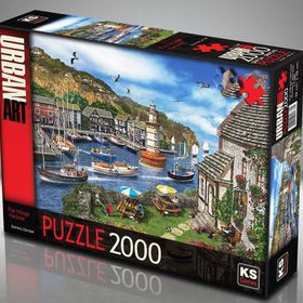 KS Puzzle 2000 Village Harbour Puzzle