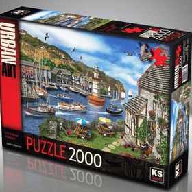 KS Puzzle 2000 Village Harbour Puzzle