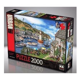 KS Puzzle 2000 Village Harbour Puzzle