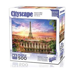 KS Puzzle 20066 Sunset In Eiffel 500 Parça Puzzle