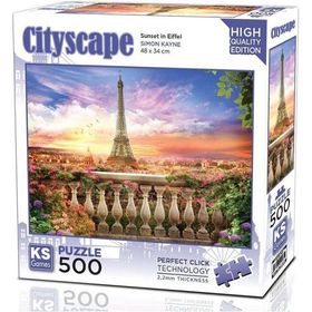 KS Puzzle 20066 Sunset In Eiffel 500 Parça Puzzle