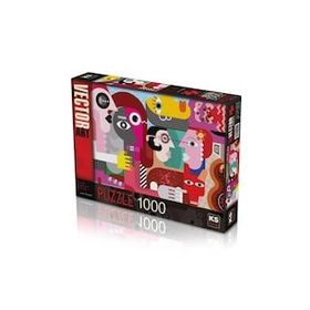 KS Puzzle 20544 1000 Parça Strange People And Dirty Dog Puzzle