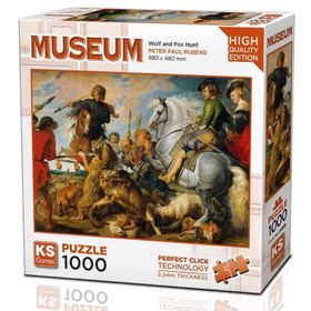 KS Puzzle 20666 Wolf And Fox Hunt 1000 Parça Puzzle