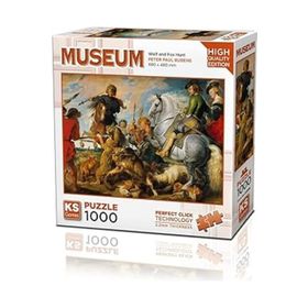 KS Puzzle 20666 Wolf And Fox Hunt 1000 Parça Puzzle