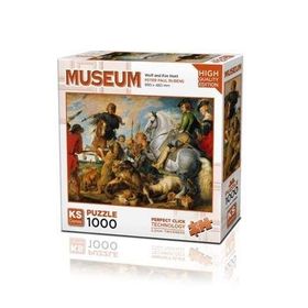 KS Puzzle 20666 Wolf And Fox Hunt 1000 Parça Puzzle