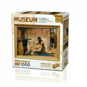 KS Puzzle 20668 The Obsequies Of An Egyptian Cat 1000 Parça Puzzle