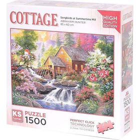 KS Puzzle 22027 Songbirds At Summertime Mill 1500 Parça Puzzle