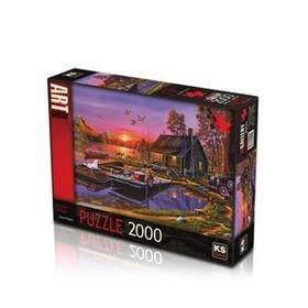 KS Puzzle 22502 Lakeside Cottage 2000 Parça Puzzle