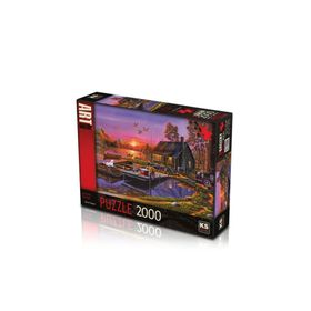 KS Puzzle 22502 Lakeside Cottage 2000 Parça Puzzle