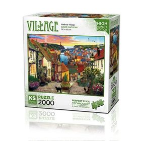 KS Puzzle 22525 2000 Village Harbour 2000 Parça Puzzle