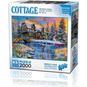 KS Puzzle 22526 Old Winter Cottage 2000 Parça Puzzle