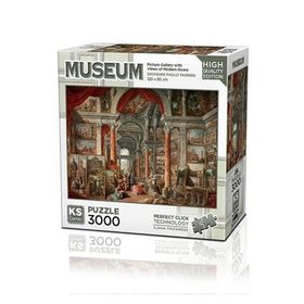 KS Puzzle 23014 Picture Gallery With Views Of Modern Rome 3000 Parça Puzzle
