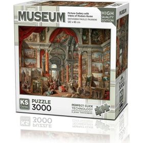 KS Puzzle 23014 Picture Gallery With Views Of Modern Rome 3000 Parça Puzzle