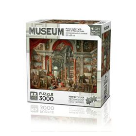 KS Puzzle 23014 Picture Gallery With Views Of Modern Rome 3000 Parça Puzzle