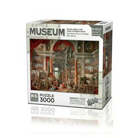 KS Puzzle 23014 Picture Gallery With Views Of Modern Rome 3000 Parça Puzzle