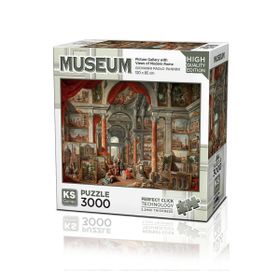 KS Puzzle 23014 Picture Gallery With Views Of Modern Rome 3000 Parça Puzzle
