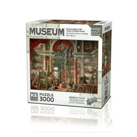 KS Puzzle 23014 Picture Gallery With Views Of Modern Rome 3000 Parça Puzzle