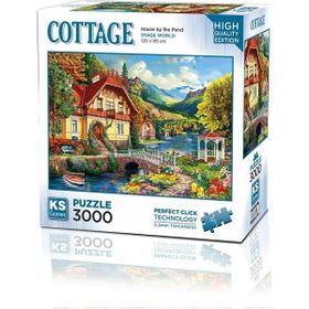KS Puzzle 23015 House By The Pond 3000 Parça Puzzle