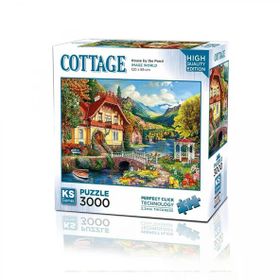 KS Puzzle 23015 House By The Pond 3000 Parça Puzzle