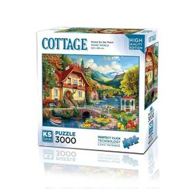 KS Puzzle 23015 House By The Pond 3000 Parça Puzzle