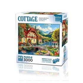 KS Puzzle 23015 House By The Pond 3000 Parça Puzzle