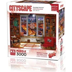 KS Puzzle 23020 Moonlight Mischief 3000 Parça Puzzle