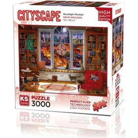 KS Puzzle 23020 Moonlight Mischief 3000 Parça Puzzle