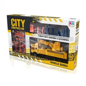 KS Puzzle 25909 Şehir İnşaatı Vinç Oyun Seti