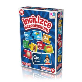 KS Puzzle EG258 +3 Yaş İngilizce Öğreniyorum Eğitici Oyun