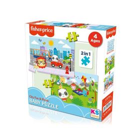 KS Puzzle FP 13407 City Fun Picnic 2 Ln 1 Fisher Price Baby Puzzle