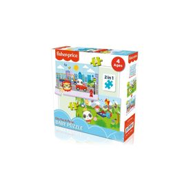 KS Puzzle FP 13407 City Fun Picnic 2 Ln 1 Fisher Price Baby Puzzle