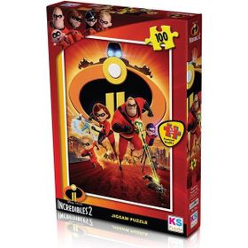 KS Puzzle INC714 Incredibles / 100 Parça Puzzle